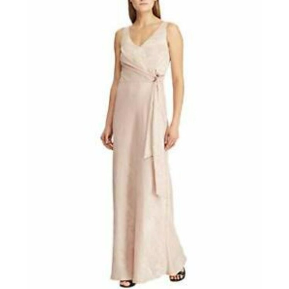 Lauren Ralph Lauren women Sawannah dress 250800151003 pink sz 2 $135